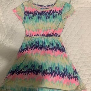 selling a tie dye dress and hasn’t been worn much.
